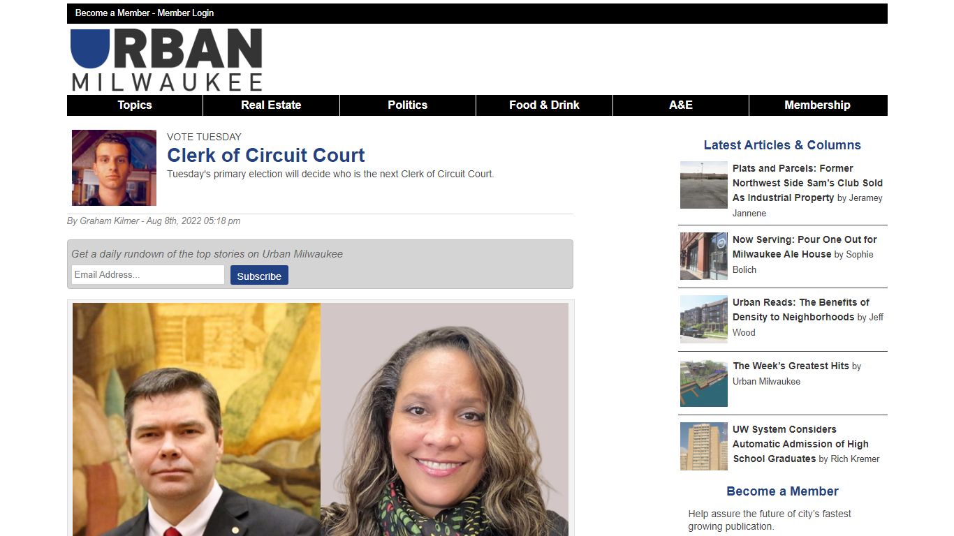 Vote Tuesday: Clerk of Circuit Court » Urban Milwaukee