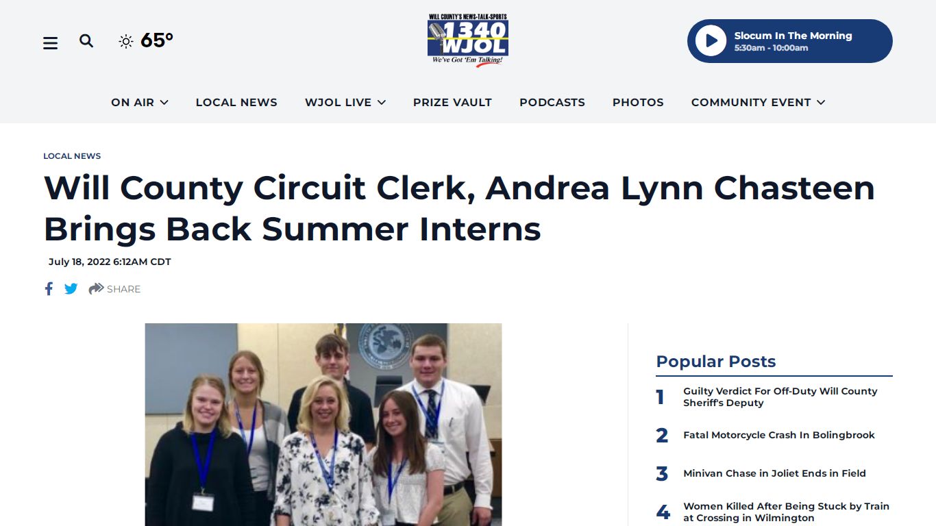 Will County Circuit Clerk, Andrea Lynn Chasteen Brings Back Summer ...